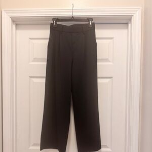 HALARA Flex Day Stretch High Waisted Pocket Straight Leg Work Pants Sm/Pet Black